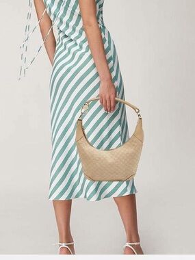 Gucci Suede Hobo Shoulder Bag with Leather Trim